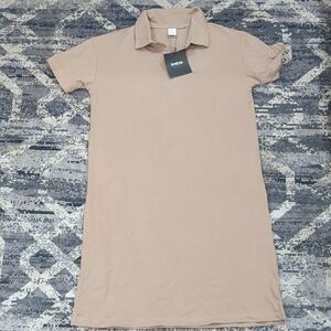 NWT SHEIN Beige Polo Dress Size 9